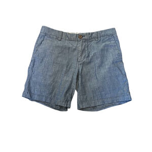 BANANA REPUBLIC Blue Cotton Mid Rise Casual Short 2